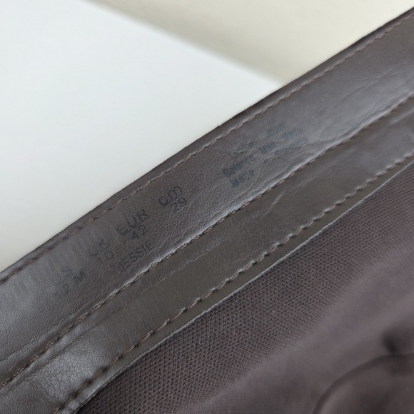 NATURALIZER Women's Riding Boots Jessie Chocolate Brown Leather Zip Size 12 M - Picture 15 of 16